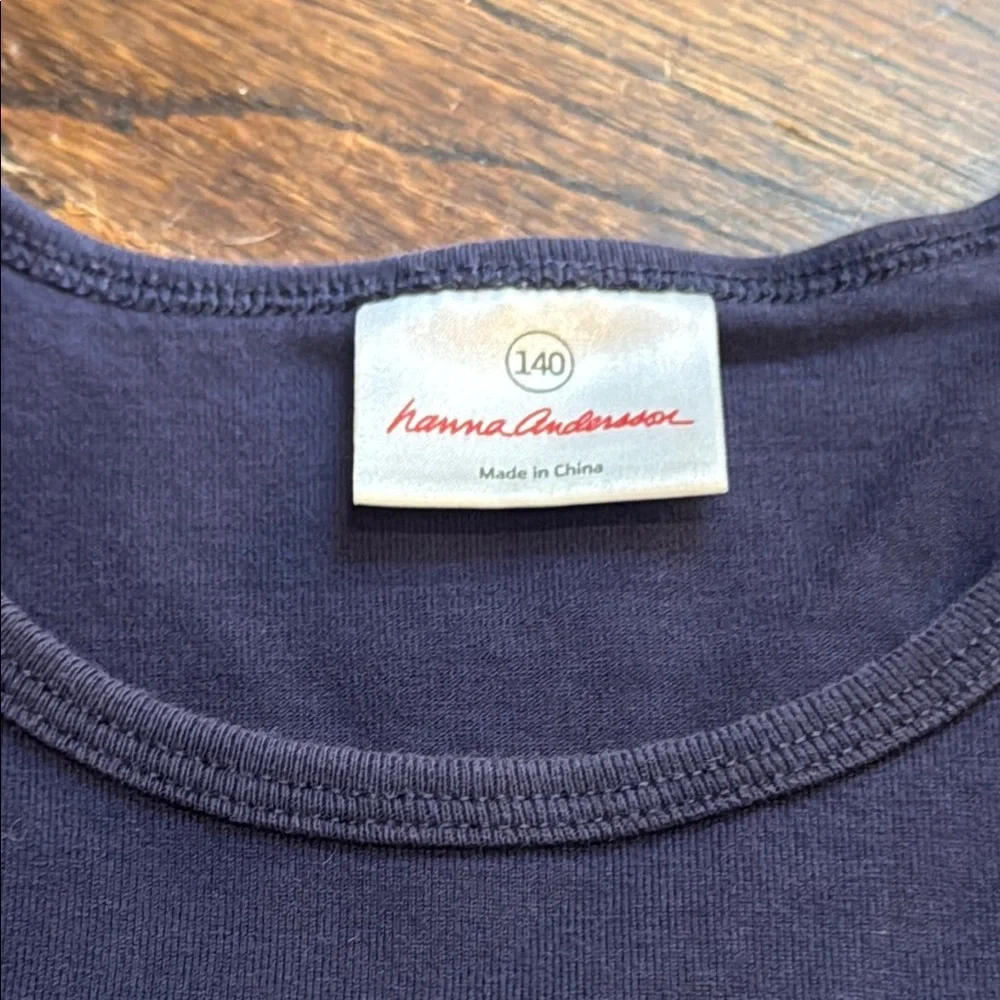 Hanna Andersson Navy & White Sleeveless Crew Neck Nautical Sundress 100% Cotton - Picture 2 of 7